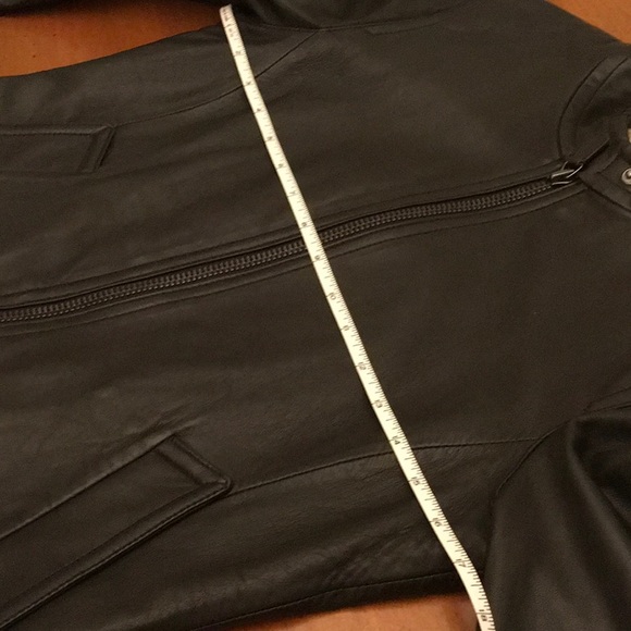 AUTHENTIC COACH BUTTER SOFT BLACK LEATHER BOMBER JACKET - Picture 4 of 8